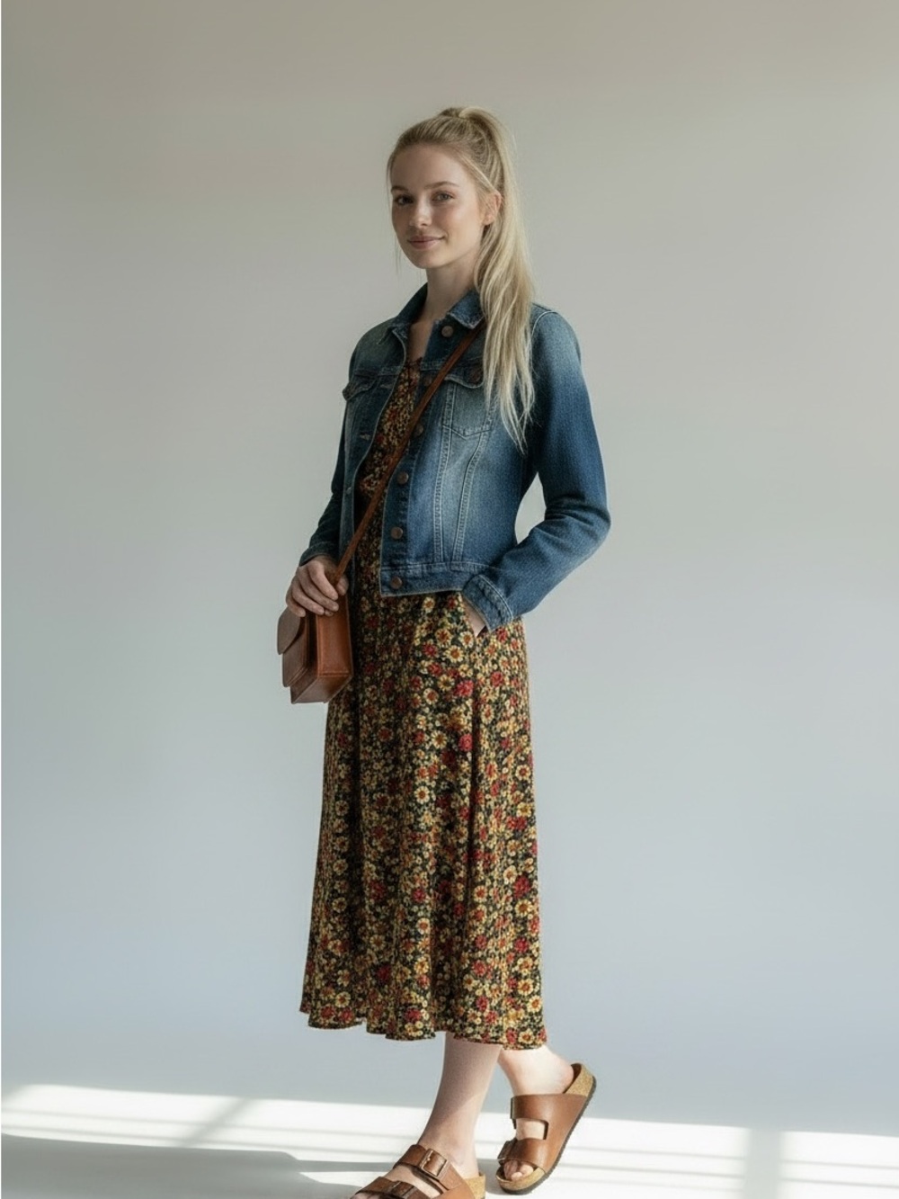 Jessica Simpson Classic Medium Wash Denim Jacket - Size Medium
